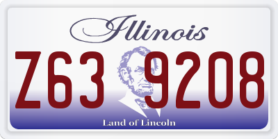 IL license plate Z639208