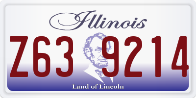 IL license plate Z639214