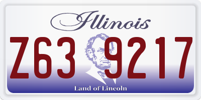 IL license plate Z639217