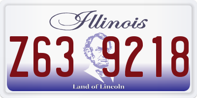 IL license plate Z639218