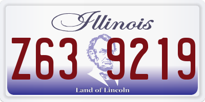 IL license plate Z639219