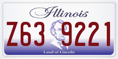 IL license plate Z639221