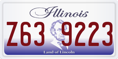 IL license plate Z639223