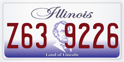 IL license plate Z639226