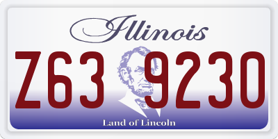 IL license plate Z639230