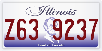 IL license plate Z639237