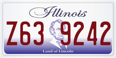 IL license plate Z639242