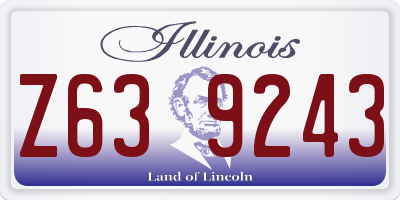 IL license plate Z639243
