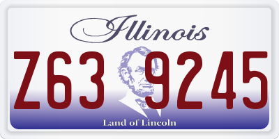 IL license plate Z639245