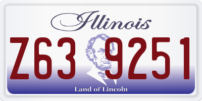 IL license plate Z639251