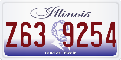 IL license plate Z639254