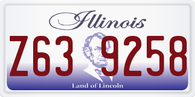 IL license plate Z639258