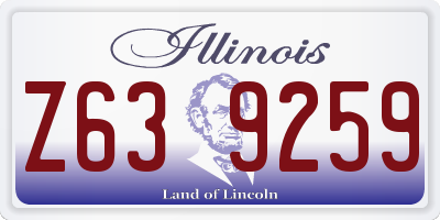 IL license plate Z639259