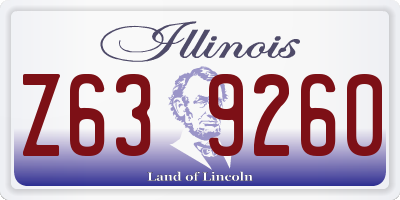 IL license plate Z639260