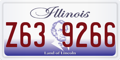 IL license plate Z639266
