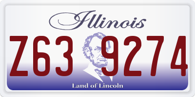 IL license plate Z639274