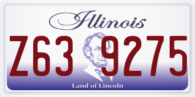 IL license plate Z639275