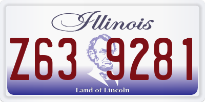 IL license plate Z639281