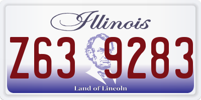 IL license plate Z639283