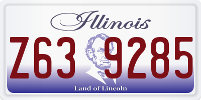 IL license plate Z639285