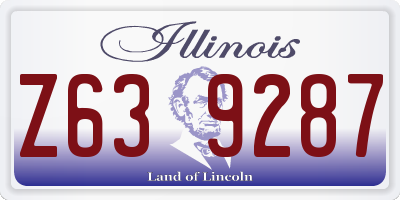 IL license plate Z639287
