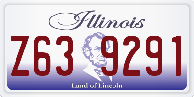 IL license plate Z639291