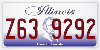 IL license plate Z639292