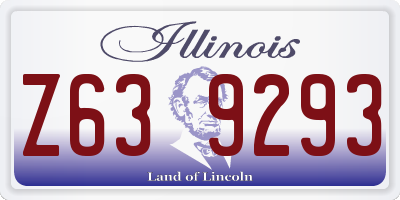 IL license plate Z639293