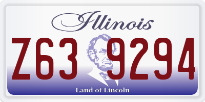 IL license plate Z639294
