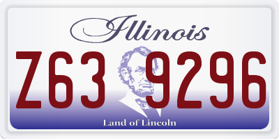 IL license plate Z639296