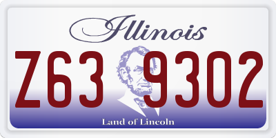IL license plate Z639302