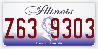 IL license plate Z639303