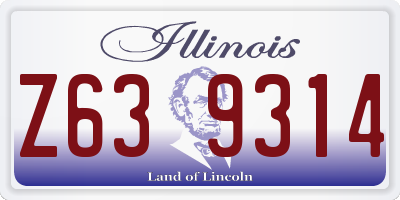 IL license plate Z639314