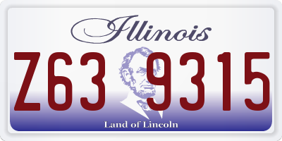 IL license plate Z639315