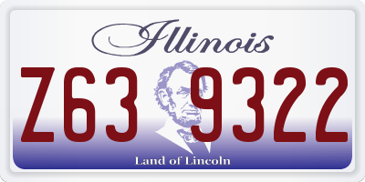 IL license plate Z639322