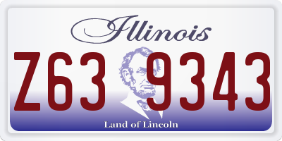IL license plate Z639343