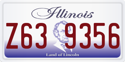 IL license plate Z639356