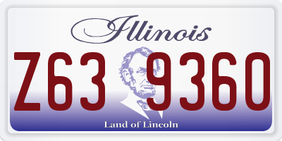 IL license plate Z639360