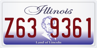 IL license plate Z639361