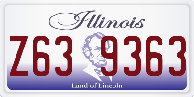IL license plate Z639363