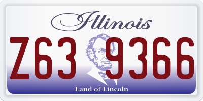 IL license plate Z639366
