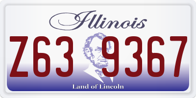 IL license plate Z639367
