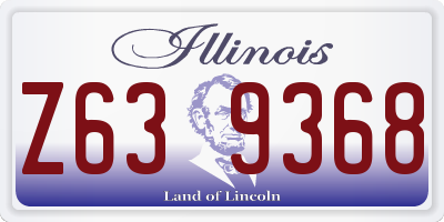 IL license plate Z639368