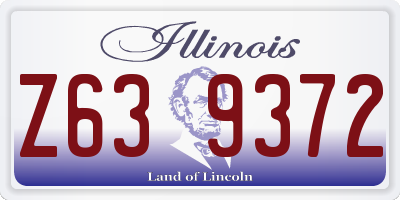 IL license plate Z639372