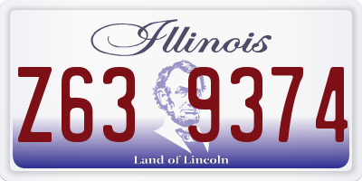 IL license plate Z639374