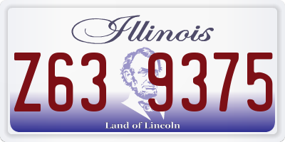 IL license plate Z639375