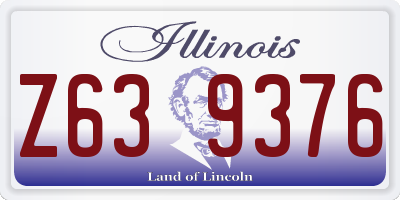 IL license plate Z639376