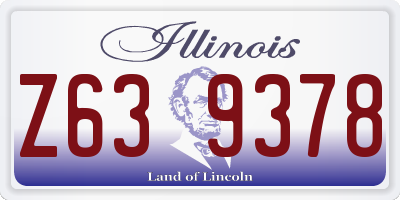 IL license plate Z639378