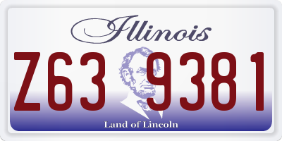 IL license plate Z639381
