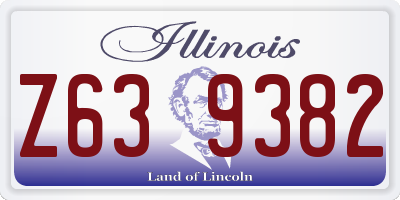 IL license plate Z639382